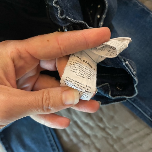 Dolce & Gabbana Kids Denim Jeans Adjustable Waist Leather Metal Logo Pocket 2T - Picture 8 of 12